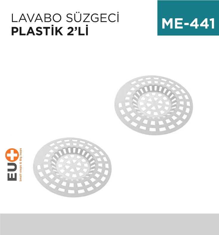 Lavabo Süzgeci Plastik 2'Li (Sd-676) - Koli:1 Adet