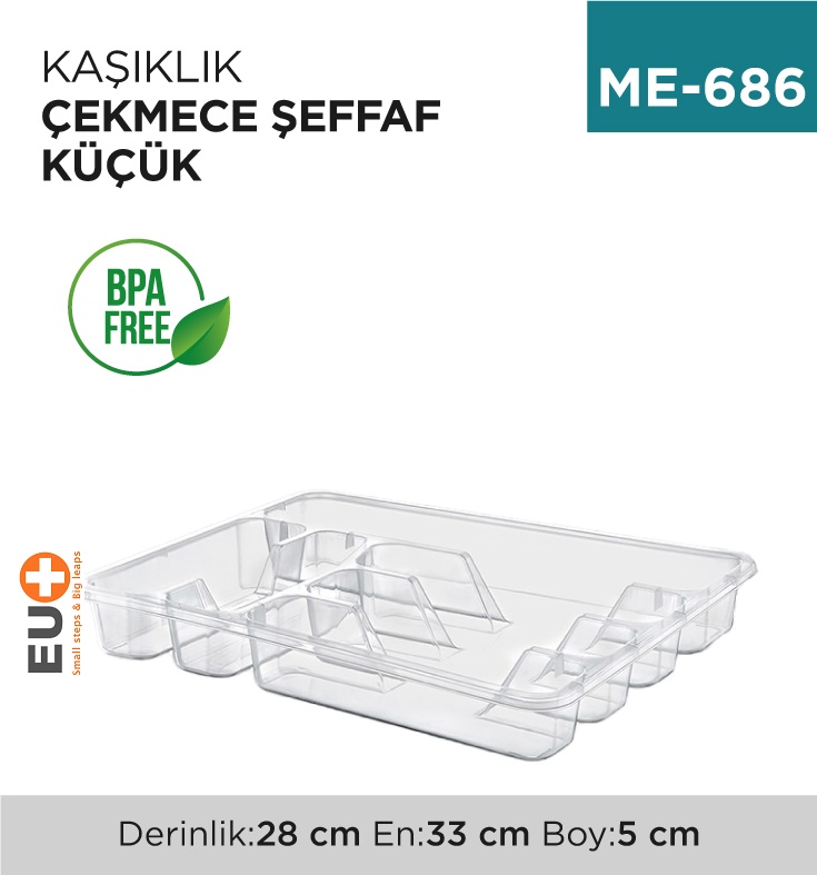 Kaşıklık Çekmece Küçük Şeffaf (E-200)