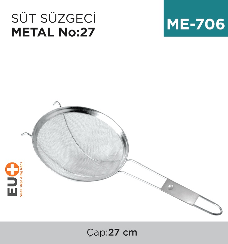 Süt Süzgeci Metal No:27 - Koli:1 Adet