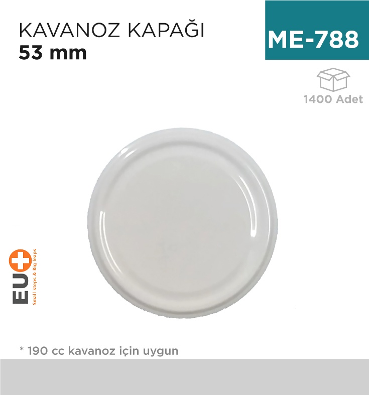 Cam Kavanoz Kapağı 53 Mm (190)