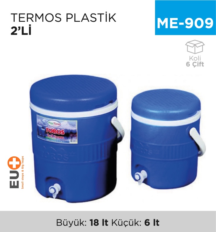 Termos Plastik 2'Li (18-6 Lt)