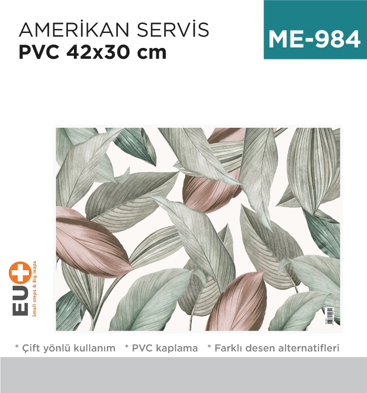 Amerikan Servis Pvc 42*30 Cm - Koli:1 Adet