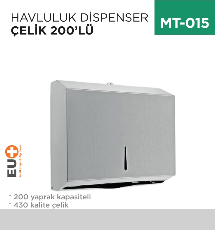 Havluluk Dispenser Çelik 200'Lü (7195)