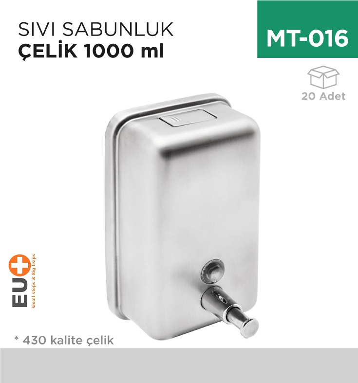 Sıvı Sabunluk Çelik 1000 Ml (7254M)