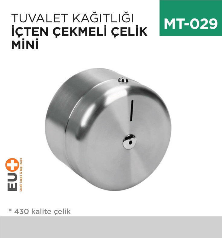 Tuvalet Kağıtlığı İçten Çekmeli Çelik Mini (7304)