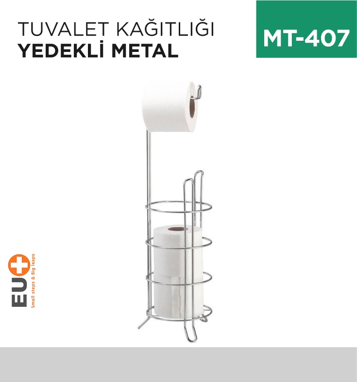 Tuvalet Kağıtlığı Ayaklı Yedekli Metal