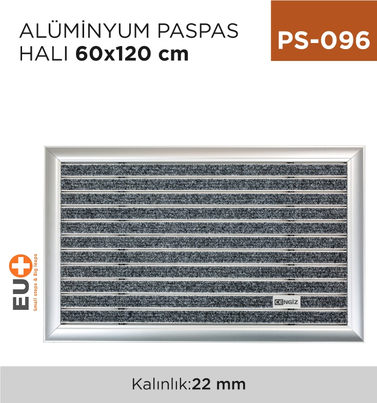 Alüminyum Paspas Halı 60 Cm*120 Cm - Koli:1 Adet