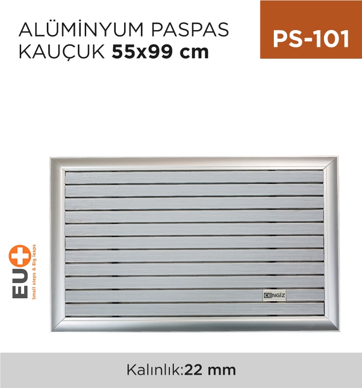 Alüminyum Paspas Kauçuk 55 Cm*89 Cm