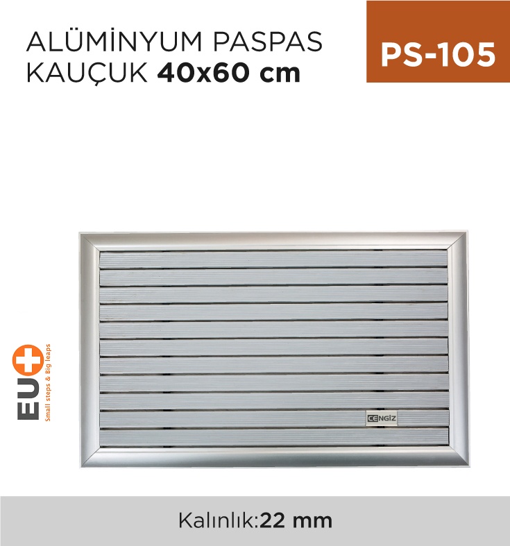 Alüminyum Paspas Kauçuk 40 Cm*60 Cm