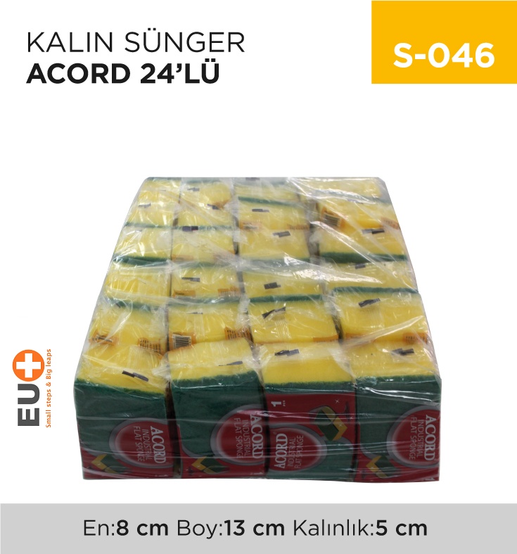 Kalın Sünger Acord 24'Lü (412)