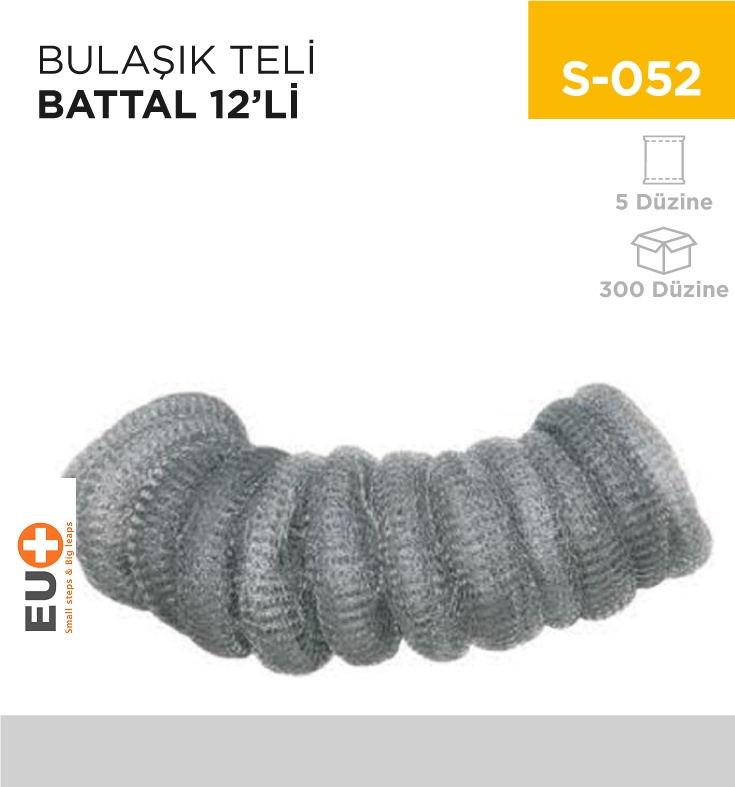 Bulaşık Teli Battal 12'Li