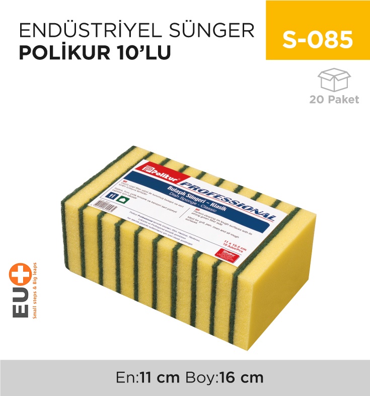 Endüstriyel Sünger Polikur 10'Lu (2650)