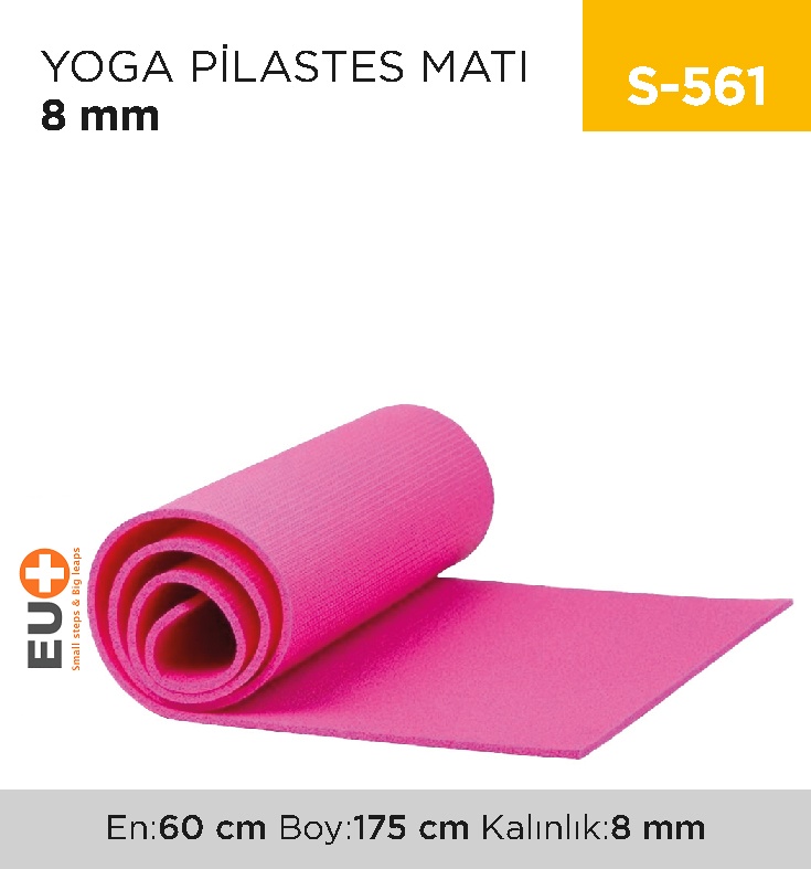 Yoga Pilates Matı 8 Mm - Koli:1 Adet