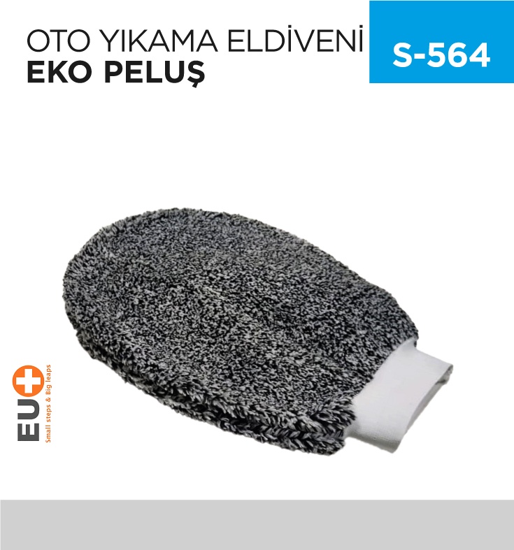 Oto Yıkama Eldiveni Eko Peluş - Koli:1 Adet