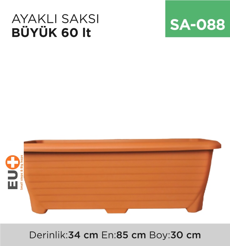 Ayaklı Saksı Büyük 60 Lt (Tabaksız) (521) - Koli:1 Adet