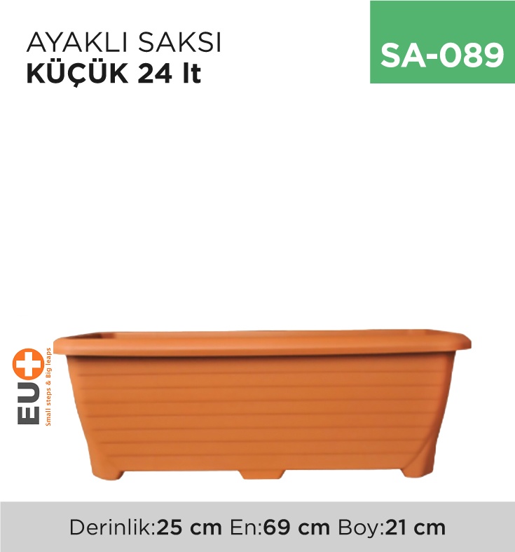 Ayaklı Saksı Küçük 24 Lt (Tabaksız) (522)