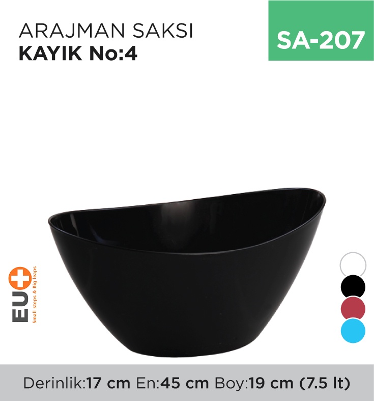 Arajman Saksı Kayık No:4 (7.5 Lt) (Ky04)