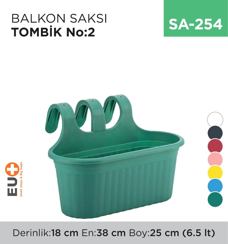 Balkon Saksı Tombik No:2 (6.5 Lt) (Tom2)