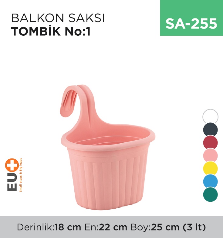 Balkon Saksı Tombik No:1 (3 Lt) (Tom1)