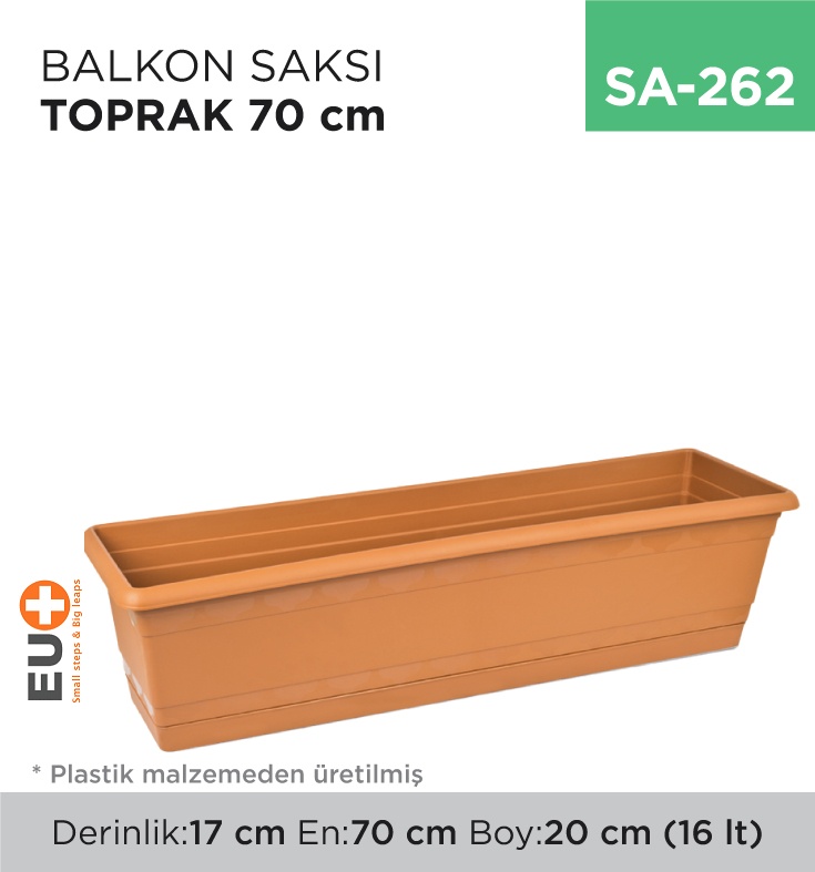 Balkon Saksı Toprak 70 Cm (Tb-515) - Koli:1 Adet