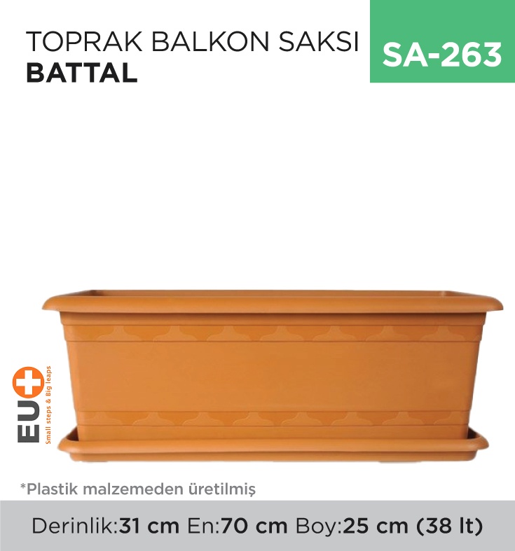 Balkon Toprak Saksı Battal Takım (Tb-509)