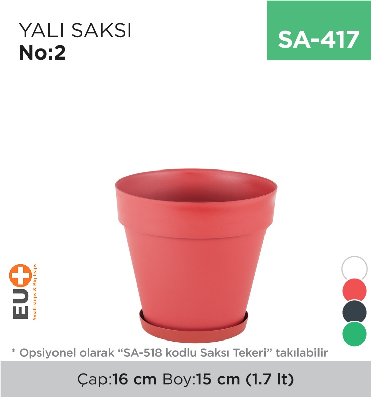 Yalı Saksı No:2 (1.7 Lt) (Ys02)