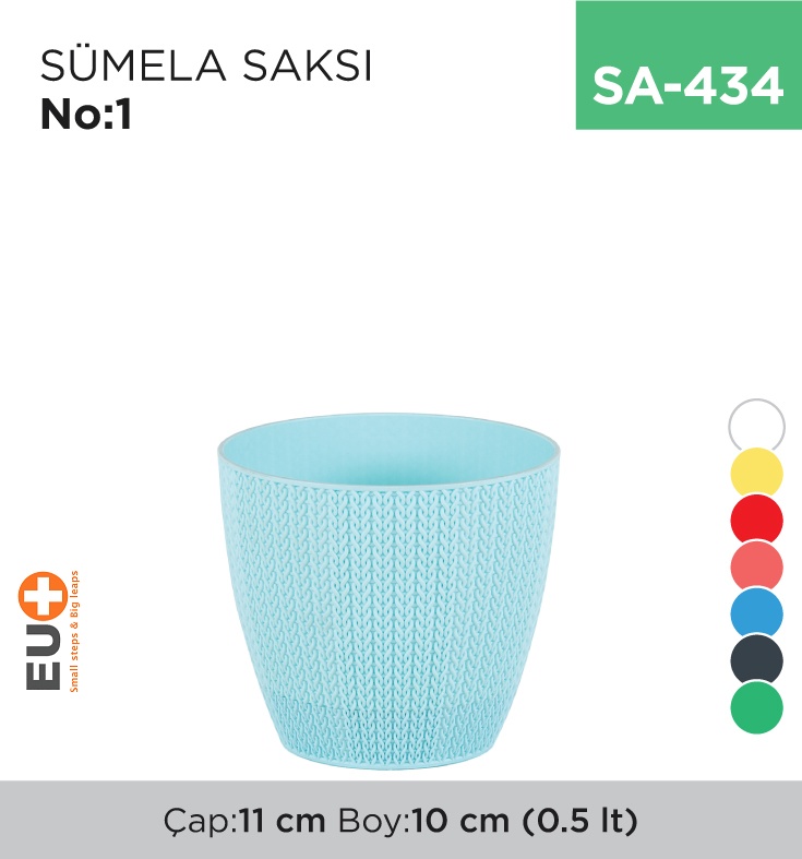 Sümela Saksı No:1 (0.56 Lt) (Sml1) - Koli:60 Adet