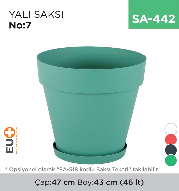 Yalı Saksı No:7 (46 Lt) (Ys07) - Koli:1 Adet