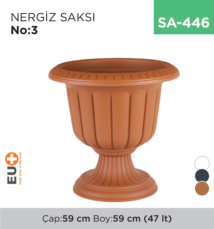 Nergiz Saksı No:3 (47 Lt) (N003) - Koli:1 Adet