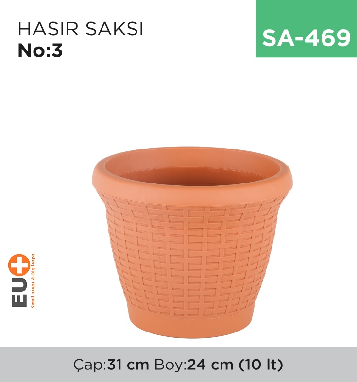 Hasır Saksı No:3(Hs03)