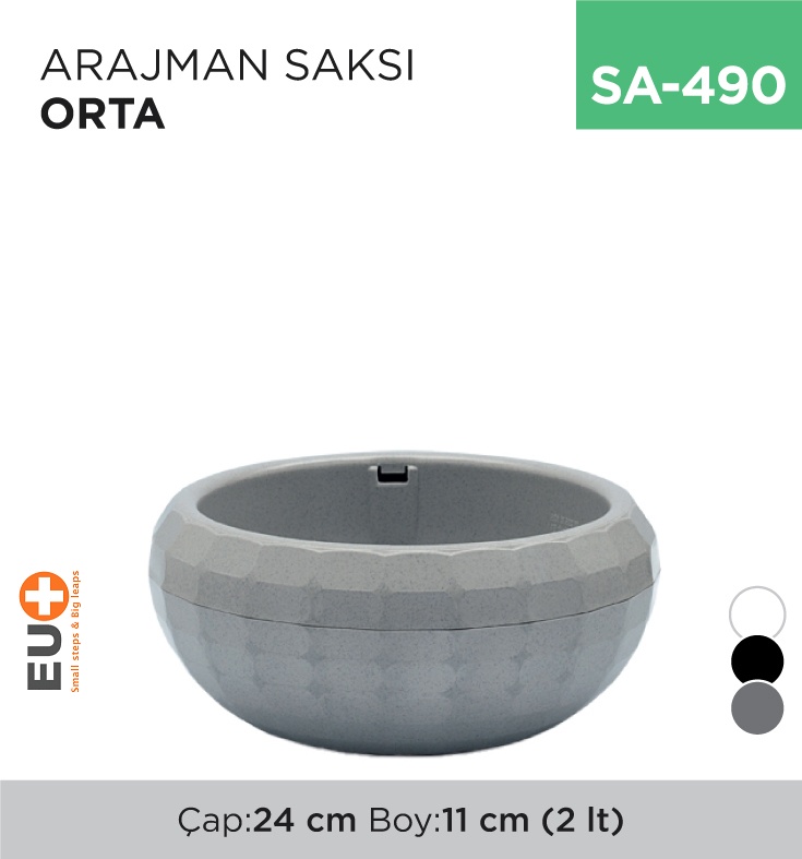 Arajman Saksı Orta (2 Lt) (Krs-611) - Koli:16 Adet