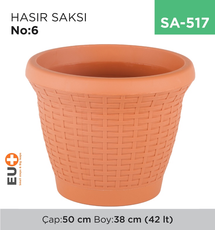 Hasır Saksı No:6(Hs06)