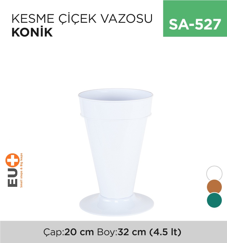 Kesme Çiçek Vazosu Konik No:1 (4.5 Lt)