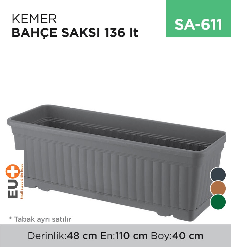 Bahçe Saksı Kemer No:5 (136 Lt) (Kbt0502102&amp;3)