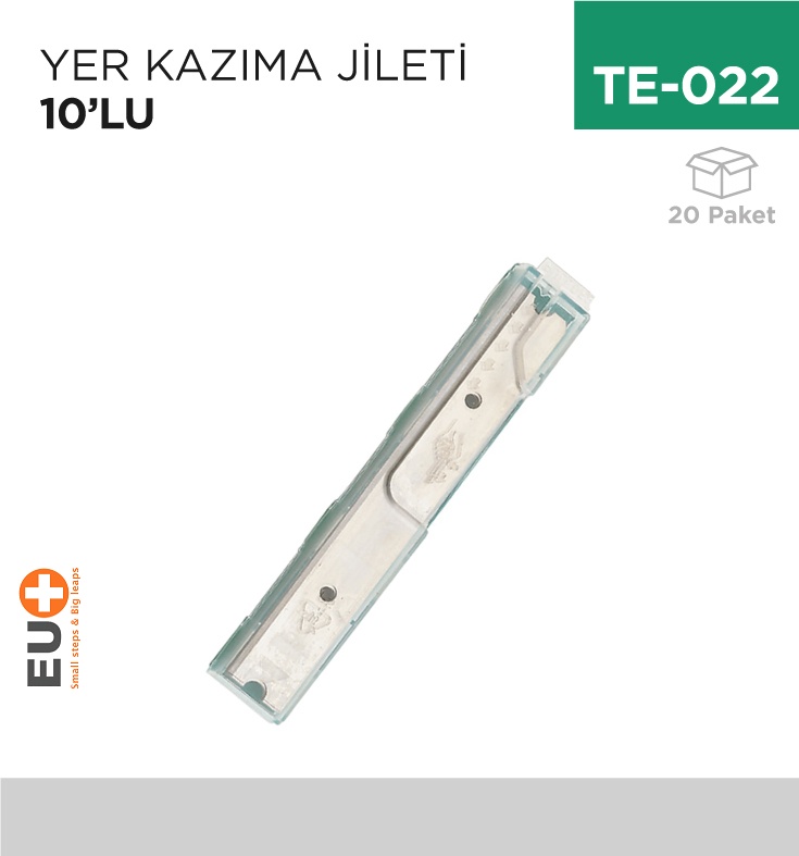 Yer Kazıma Jileti Pulex 10'Lu (P107) - Koli:20 Adet