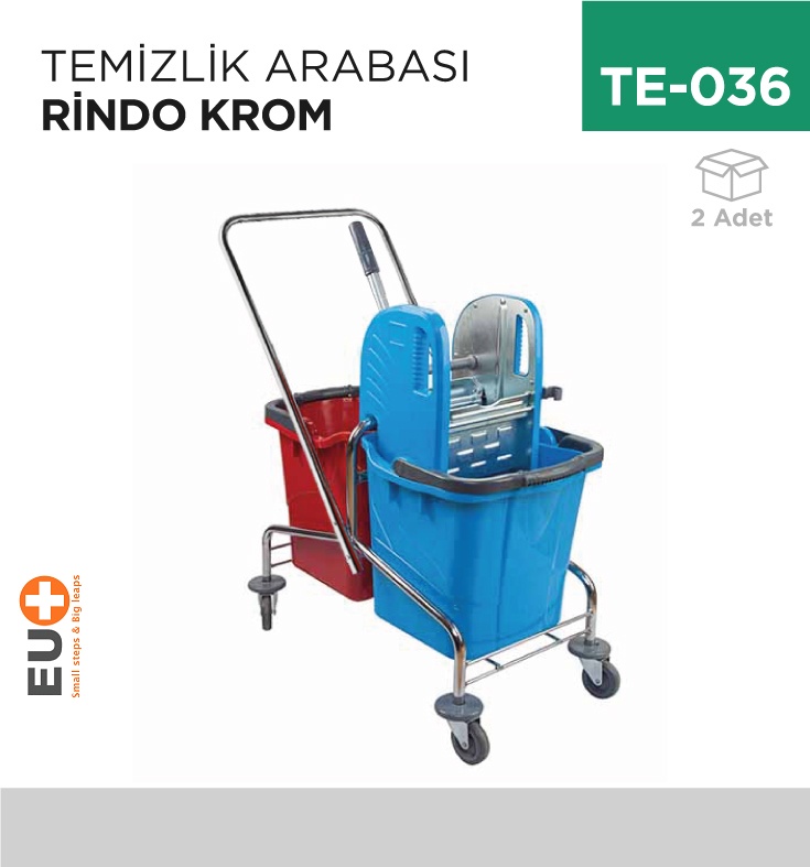 Temizlik Arabası Rindo Krom (Ck752)