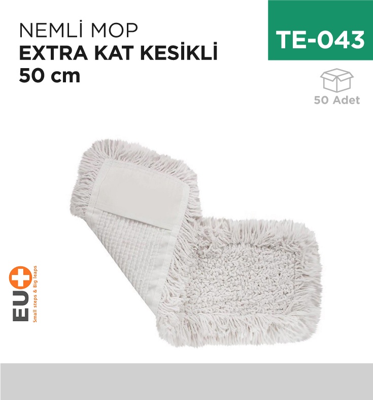 Nemli Mop Extra Kat Kesikli 50Cm