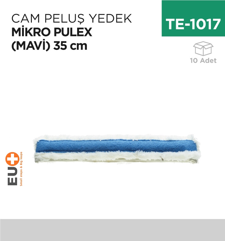 Cam Peluş Yedek Mikro Pulex (Mavi) 35 Cm (P095) - Koli:10 Adet