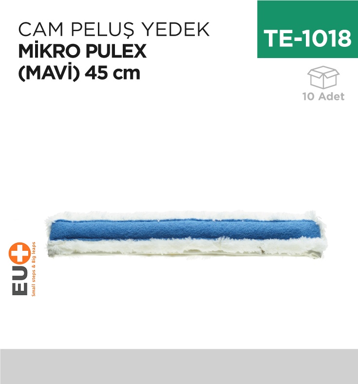 Cam Peluş Yedek Mikro Pulex (Mavi) 45 Cm (P096) - Koli:10 Adet