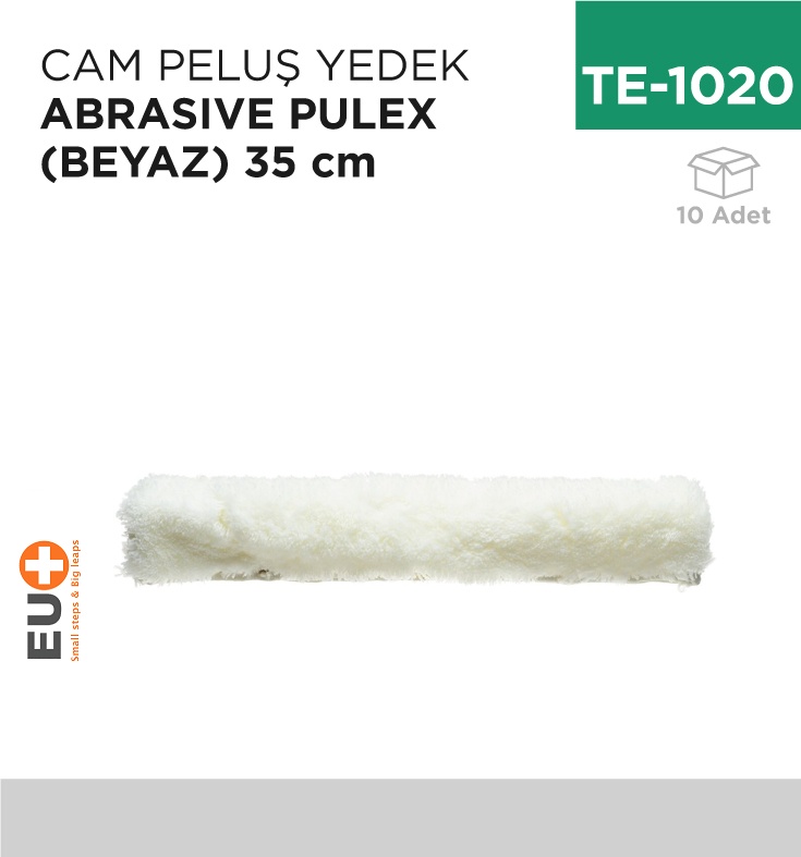 Cam Peluş Yedek Abrasıve Pulex(Beyaz)35 Cm(P097)