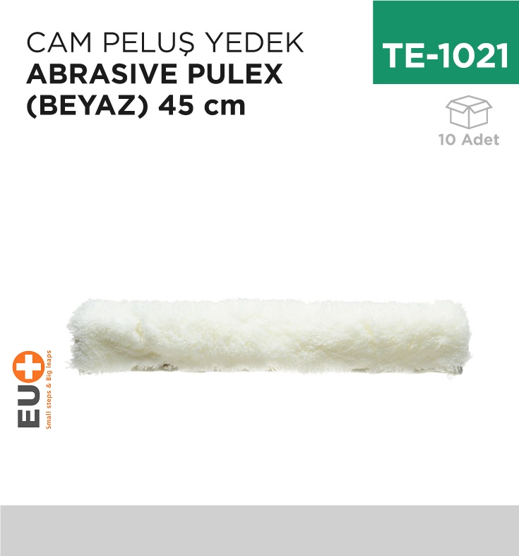 Cam Peluş Yedek Abrasıve Pulex(Beyaz)45 Cm(P098)