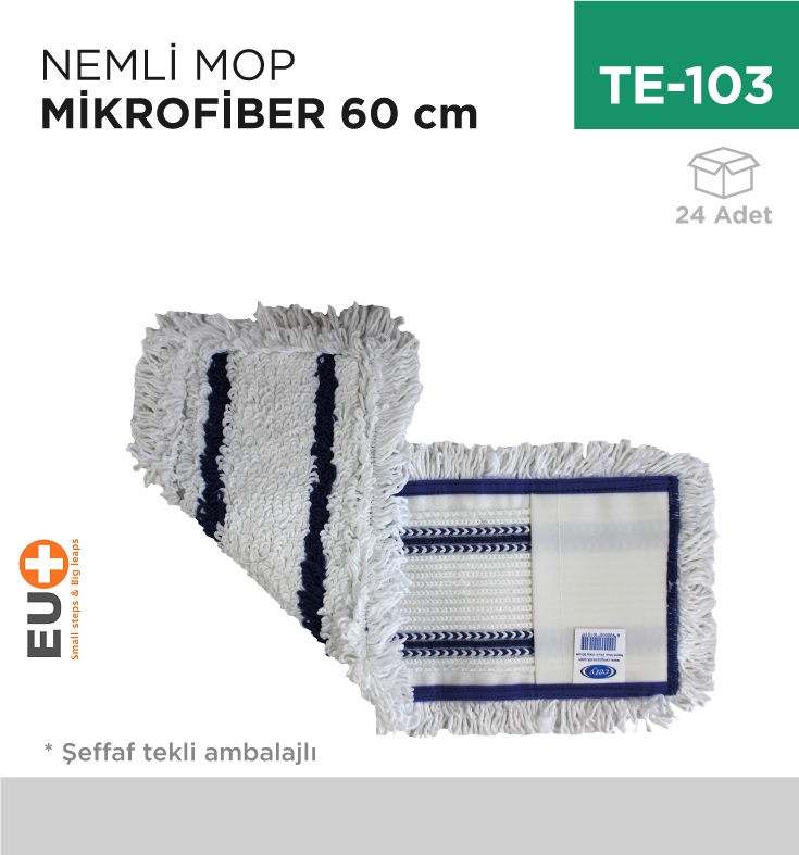 Nemli Mop Mikrofiber 60 Cm (Znm) - Koli:24 Adet