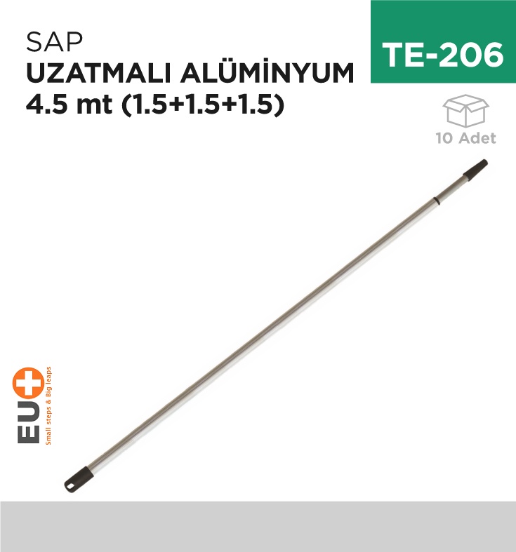 Sap Uzatmalı Alüminyum 4.5 Mt (1.5+1.5+1.5)