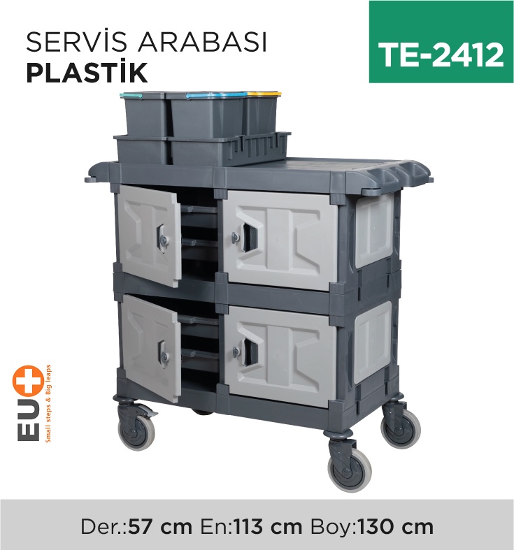 Servis Arabası Plastik (Ac2412) - Koli:1 Adet