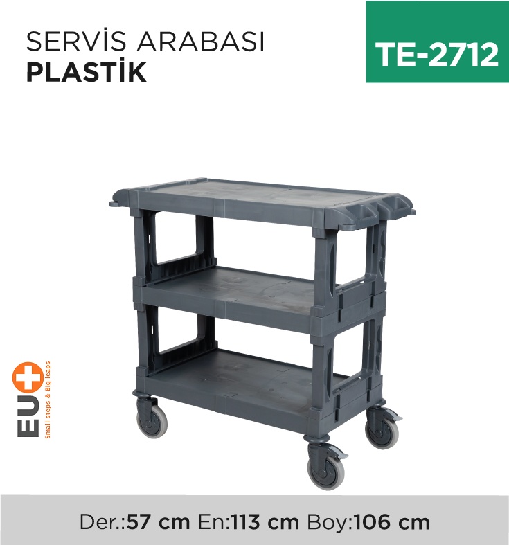 Servis Arabası Plastik (Ac2712) - Koli:1 Adet