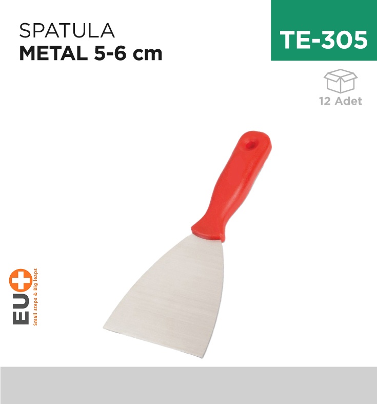 Spatula Metal 5 Cm &amp; 6 Cm - Koli:12 Adet