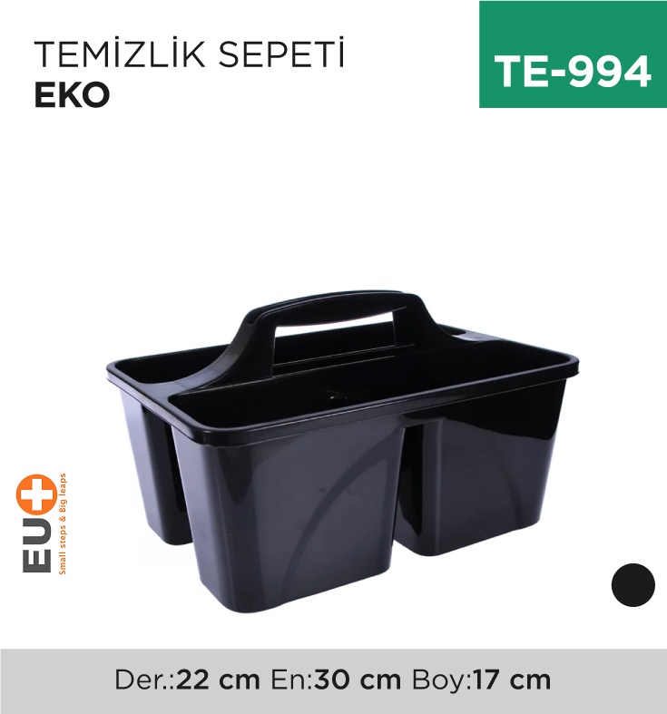 Temizlik Sepeti Eko ( 3 Bölmeli ) (2173) - Koli:24 Adet