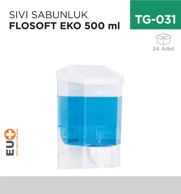 Sıvı Sabunluk Flosoft Eko 500 Ml (F 032) - Koli:24 Adet