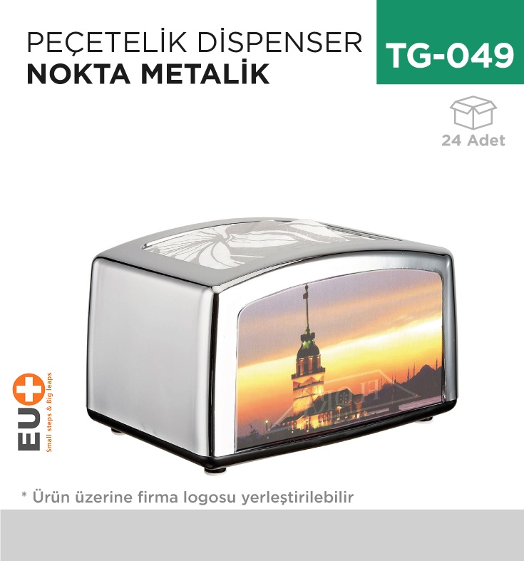 +Peçetelik Dispenser Nokta Metalik (F 031)