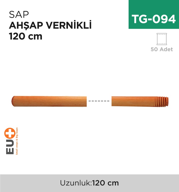 Sap Ahşap Vernikli 120 Cm - Koli:50 Adet